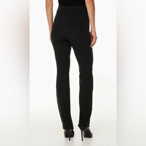 Babaton Aritzia NWT Serra Black Noir High Rise Slim Leg Dress Pants *Sz 8* 🌺🌺 - Picture 2 of 9